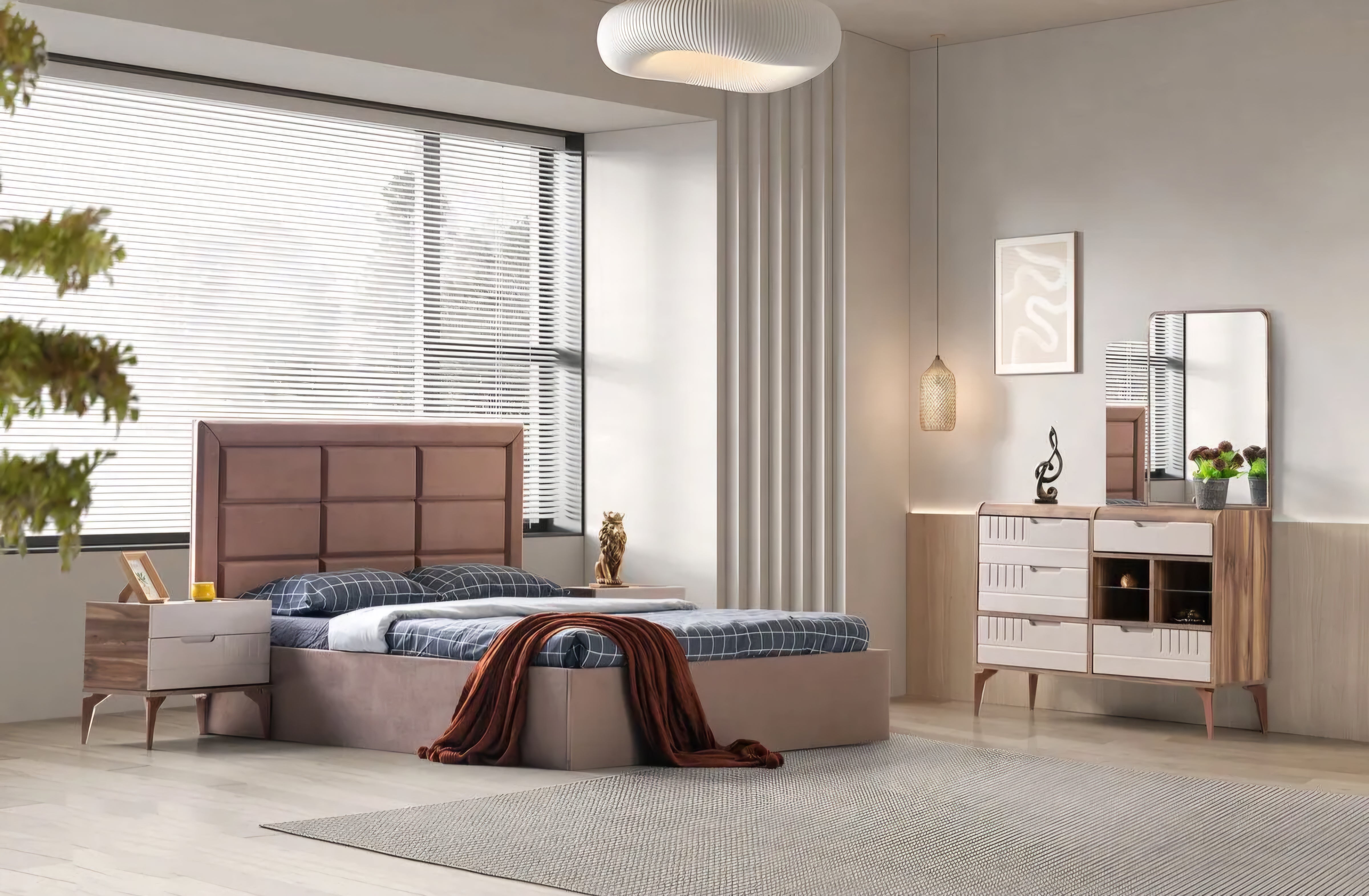 Kumsal
sovrumsset – Sandbeige